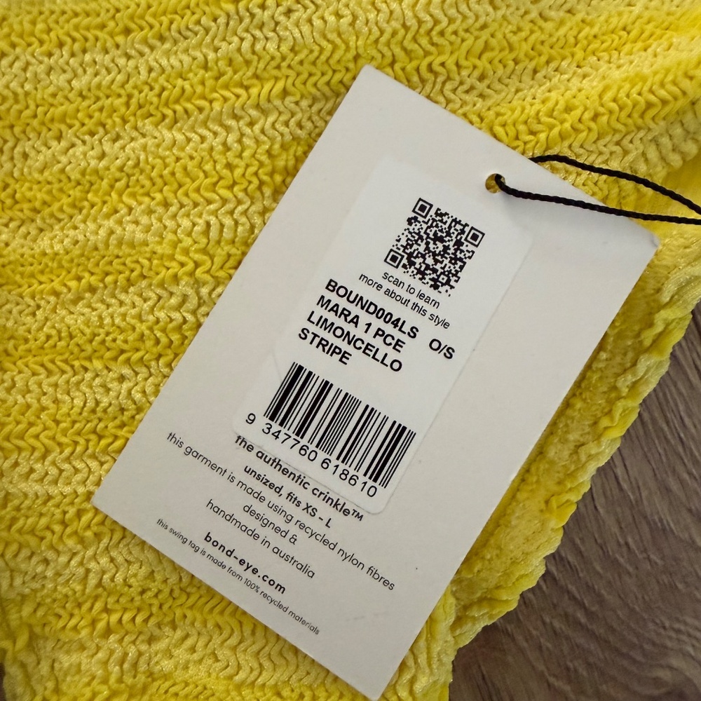 Bond-Eye Swim Yellow One-Piece Swimsuit View 6